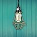 Rustic State Elegant Design Metal Wire Cage by Artifact Design for DIY Lighting Fixtures and Wall Pendant Lamps with Adjustable Cage Openings in Gold