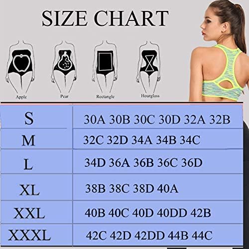 TOBWIZU Sports Bras for Women,Removable Padded Bras Seamless for Yoga Gym Fitness Activewear Workout Bra 5