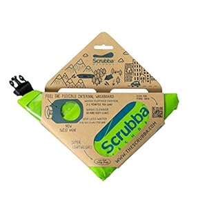 Scrubba Portable Wash Bag – Foldable Hand Washing Machine for Hotel and Travel – Light and Small Eco-friendly Camping…