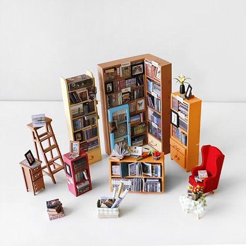 Amazon 正規品 Blooming Me ドールハウス ミニチュア Diyキット Ledライト付属 天井までいっぱいの本屋さん 並行輸入品 プラモデル 通販