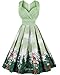 Tempt Me Juniors Vintage 50s Floral Sleeveless Garden Party Dress Cocktail Swing Dress