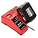 Powilling Dual Voltage Battery Charger Compatible with Mil-wau-kee 12V & 18V Cordless Tools - Replaces 48-59-1812