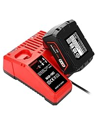 Powilling M12 & M18 Cargador de repuesto rápido Milwaukee 12 V & 18 V XC cargador de iones de litio para batería Milwaukee XC