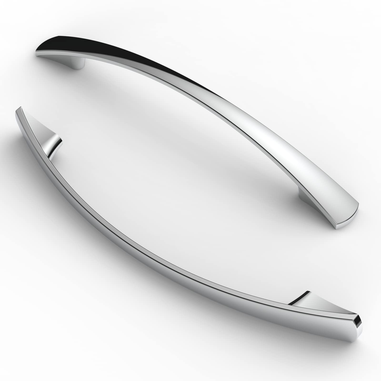 FURNIWARE 10 Pieces 128mm Hole Spacing Pulls Furniture Pulls Cabinet Pulls Kitchen Pulls Handles Furniture Drawer Pulls Chrome