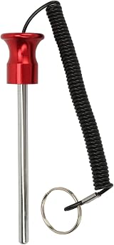 BROLEO Weight Machine Pin 8x125mm Iron Aluminum Red Easy Lock Pull Rope for Gym view 6