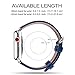 Fullmosa Leather Bands Compatible with Apple Watch Band 41mm 40mm 38mm 42mm for Women Men, Top Grain Genuine Leather Strap for iWatch Series 10/9/8/7/6/5/4/3/2/1/SE2/SE, Dark Blue/Silver