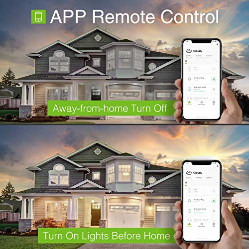 WiFi Smart LED Light Bulb Work with Alexa Google Assistant Gosund, Voice Control APP Remote Control Dimmable, No Hub Required, A19 E26 8W 800lm 75W Equivalent Soft White 2700k (2 Pack) - Thumbnail 3