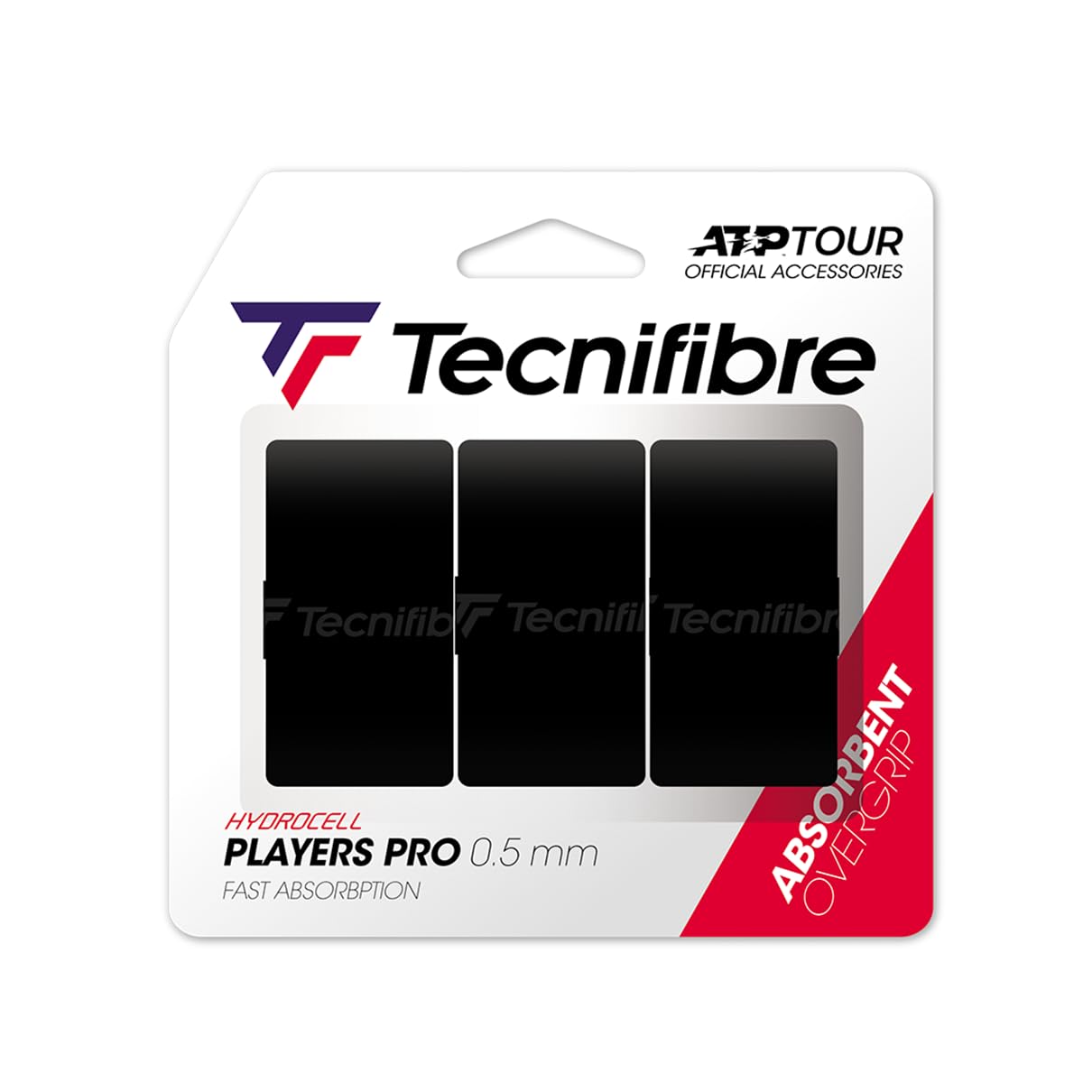 Tecnifibre Players Pro Tennis Grip Black (3 Grip Pack)