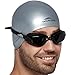 Swim Elite Mirrored Swimming Goggles for Men and Women + Exclusive Swim Cap & Protective Case (Clear Black)