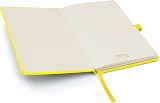 Notes London Eco A5 Notebook Neon Yellow with Lined Pages and Pen Loop view 2