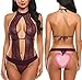 Avidlove Women Sexy Lingerie Lace Halter One Piece Teddy Babydoll Bodysuit