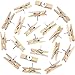 50 Pieces Wooden Push Pins Clips for Cork Boards Back to School Supplies Classroom Bulletin Board Decor for Cork Bulletin Boards Photos Craft Projects Teacher Operation Items