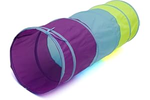 9.8 Foot Play Tunnel – Indoor Crawl Tube for Kids | Adventure Pop Up Toy Tent, Crawl Through Play Tunnel Toy, Pop Up Tunnel f