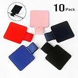 10 Pack Adhesive Pen Loop, Volin Crik Self-Adhesive Pen Holder Pencil Elastic Loop Designed for Notebooks, Journals,Calendars, Multicolor