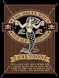 The Salty Dog Metal Sign: Pirate Decor Wall Accent