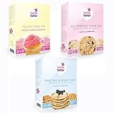 Better Batter Gluten Free All Purpose Flour, Yellow Cake & Pancake Mix (20oz each)