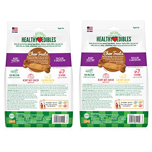Nylabone Healthy Edibles LongLasting Dog Treat Variety Pack Natural