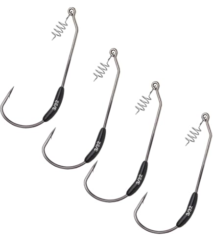 VMC Drop Dead Weighted Hook 3/32 Black Nickel 5/0, One Size : Sports & Outdoors