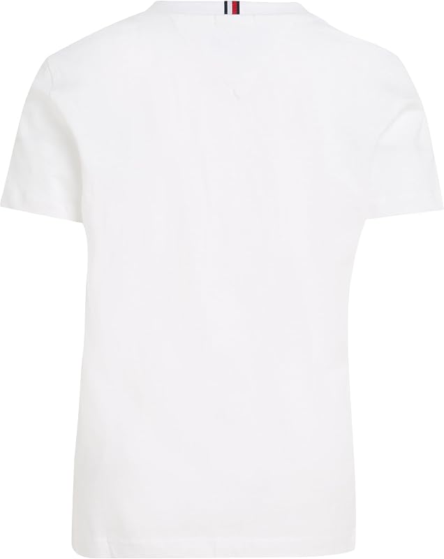 T-Shirt Manches Courtes Enfant Unisexe Essential Tee Col Ras-du-Cou, Blanc (White), 14 Ans — photo 2 sur 6