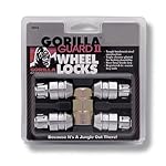 Gorilla Automotive 61621N Chrome Acorn Gorilla Guard II Wheel Locks - Set of 4 (12mm x 1.25 Thread Size)