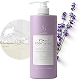 laferme Low pH balanced Gentle Korean Body Wash with Natural & Organic Ingredients, Hypoallergenic for Sensitive Skin, Moisturizing & Hydrating for Dry Skin, For Women & Men, 33 Fl Oz, Lavender Musk
