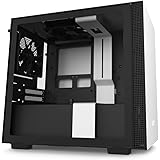 NZXT H210 - CA-H210B-W1 - Mini-ITX PC Gaming Case - Front I/O USB Type-C Port - Tempered Glass Side Panel - Cable Management