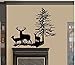 Deer Family with Tree ~ Wall Decal, Large 22