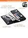 Hengwin Holster Belt Case Phone 8 Plus 7 Plus,Premium PU Leather Horizontal Carrying Case Smartphone Sleeve Cover Hold 2 Cellphones 5.5 inch/Belt Loop/Magnetic Snap Closure Samsung S8 Plus-Black