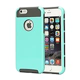 iPhone 6 Plus Case, oneCase™ Hybrid High Impact Heavy Duty Dual Layer Hard PC Outer Shell with Soft Rubber Inner Armor Defender Case Cover for Apple iPhone 6 Plus 5.5 inch Screen with Screen Protector & Stylus (Light Blue/Grey)