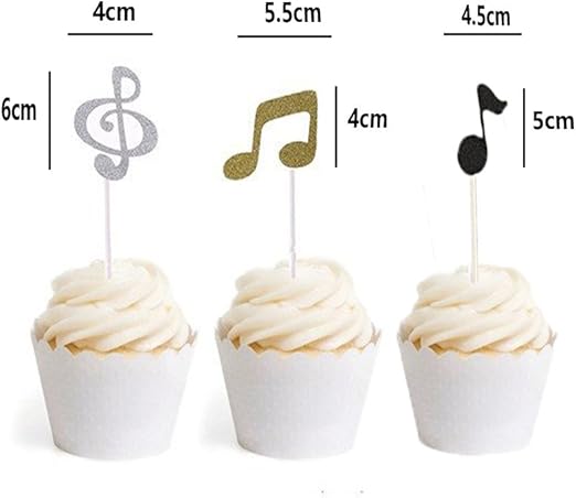 Ustensiles A Patisserie Caissettes De Decoration Pour Cupcakes Cupcake Wrapper 50pcs Evider Cupcake Wrapper Notes De Musique Decorer Des Tasses De Mariage Decoration De Fete Danniversaire Noir Napravi Rs