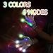 ZPTONE LED Gloves Finger Lights 5 Colors 6 Modes Flashing Skeleton Gloves Halloween Costume Party Favors Light Up Toys Novelty Christmas Gift (Colorful)