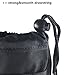 Cevinee Ultra-Light Tactical MOLLE Water Bottle Pouch, Drawstring Open Top & Mesh Bottom Travel Water Bottle Bag - Black
