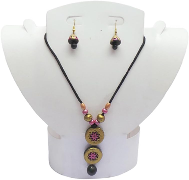Charvee Multicolour Terracotta Set Jewellery (Design - 7)