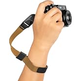 Peak Design Cuff Camera Wrist Strap, Compatible with DSLR, Compact and Point-and-Shoot Cameras, Low Profile, Quick Release