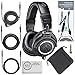 Audio-Technica ATH-M50x Professional Monitor Headphones (Black) + Tekline Active Replacement Cable