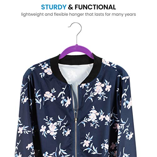 image for ZOBER Premium Velvet Shirt Hangers (50 Pack) Non Slip Clothes Hangers,