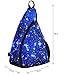 ICOLOR Canvas Sling Bag Chest Backpack Crossbody Daypacks Shoulder Packs Beach Tote Bags for Men Women Hiking Cycling Walking Dog Bicycle Travel