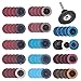 DRILLPRO 70Pcs Sanding Discs Set, 2 inch Roloc Quick Change Discs with 1/4 inch holder, Surface Conditioning Discs for Die Grinder Surface Strip Grind Polish Burr Finish Rust Paint Removal(Updated) primary