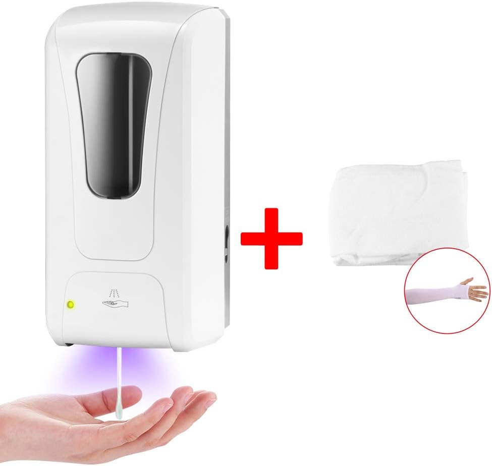 Relaxdays Dispenser Di Sapone, Set Da 2 Erogatori Per Disinfettanti 1000 Ml Da Montare Alla Parete Argento Bianco 91345052 - Foto 10