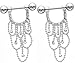 Nipple Shield Rings barbell barbells chandelier sold as a pair 14 gauge