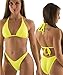 RELTANGL Women High Cut Bikinis Set Halter Swimwear Swimsuit