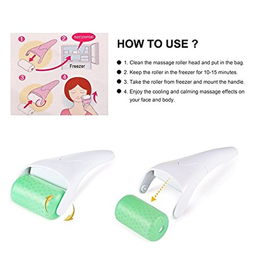 Ice Roller for Face or Eye,Puffiness,Migraine,Pain Relief and Minor Injury-Skin Care Products-Derma Roller Assisted Repair Tool By CCidea