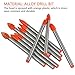 QLOUNI 10Pcs Multi-Material Drill Bits Set, Cemented Carbide Masonry Drill Bits for Glass, Plastic, Tile, Concrete, Brick, Wall, Wood and Brick Wall (6mm)