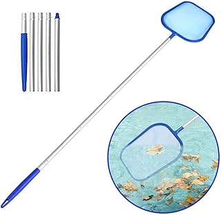 Aotlet Pool zubehör Feinmaschig Poolkescher mit teleskopstange 1.2M, Pool reinigungsset Skimmer für klar Pool Leaves, Insekten und Debris, Schwimmbad Kescher Kinder für Pflege Spas und cacher Pool