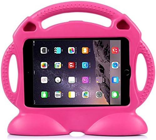 Smile Face Pink Case for Apple iPad Mini 1 2 3 Back Cover for iPad Mini. Light Weight Case for iPad Mini. Kids Case. Childrens Durable Strong Cute Fun Holder (Smiley Face Pink)