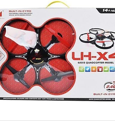 LH Drone 2.4G 6Axis 4Channel 3D Model Rc Flycam Drone With 2MP Camera Aircraft , black