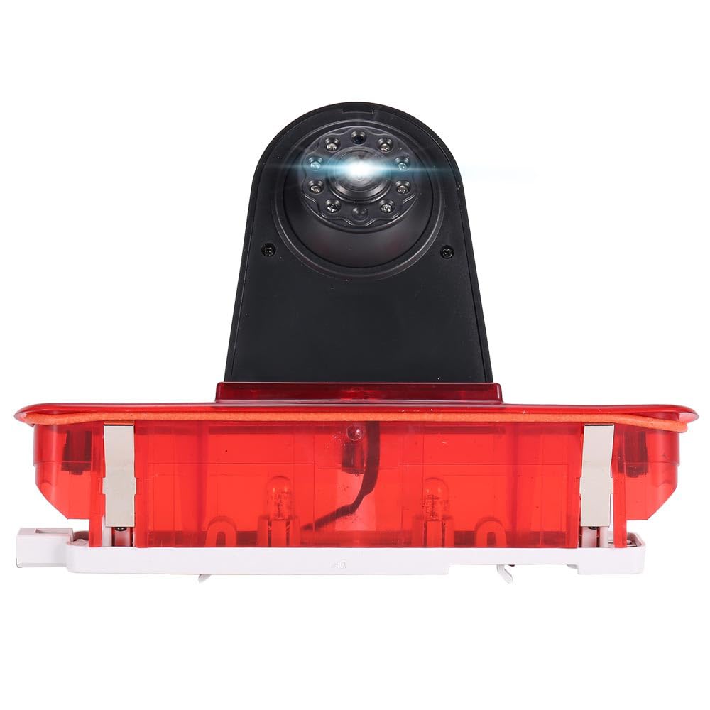 HD IP68 Auto Caravan Brake Light Roof Rear View Reversing Camera with Angle Adjustable Compatible with FIAT Doblo 263 Van/Opel Combo/doblo 2 Cargo Kasten/Kombi 263 (Reversing Camera)