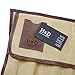Hide & Drink, Rectangular Tool Roll Up Bag (16 Slots) with Snap Closure, Portable Carry Case for Barbers, Salon Storage Organizer Pouch, Vintage Style, Waxed Canvas