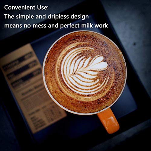 BESLIME Barista Aufschäumkännchen Espressokännchen 150ml Milchkanne aus Edelstahl, Milk Pitcher, Milch Aufschäumkännchen für Cappuccino und Latté – Bild 8