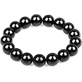 Protection Bracelet-Natural Black Obsidian bracelet for men women- Anti anxiety,Bring Good luck &Happiness Bracelet- Handmade Healing Crystal Bracelets